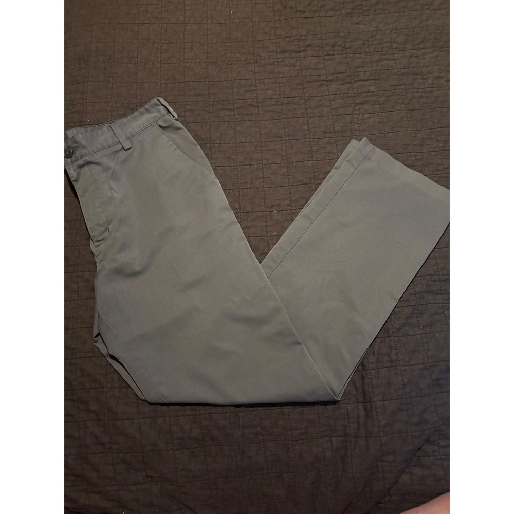 Adidas Golf Pants Flat Front Performance Moisture Wicking Gray‎ 32x32